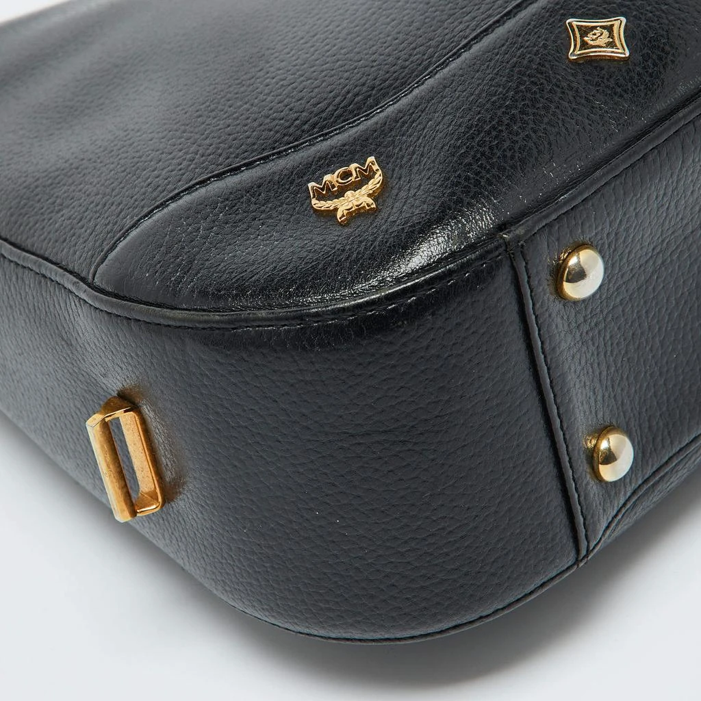 MCM MCM Black Leather Zip Shoulder Bag 13