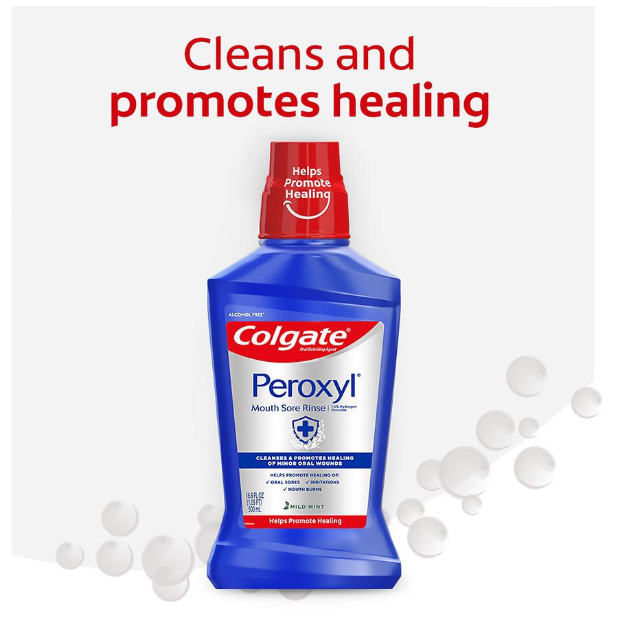 Colgate Peroxyl Antiseptic Mouth Sore Rinse Mild Mint