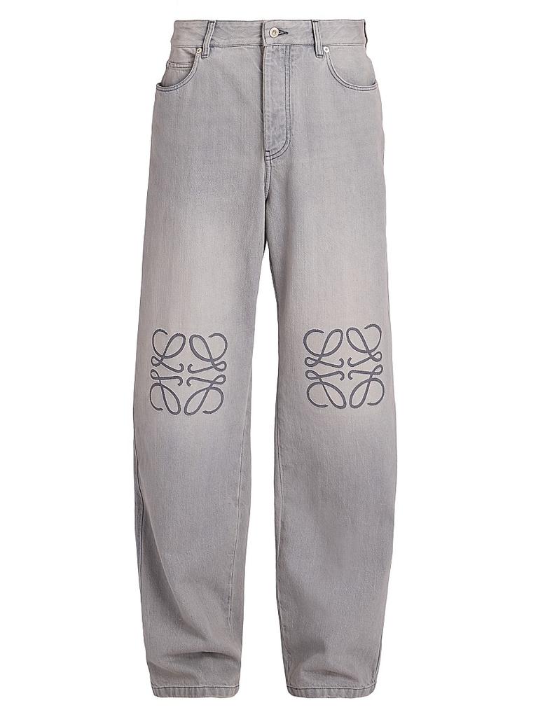 Loewe Anagram Logo Baggy Jeans - Pants - Free Shipping