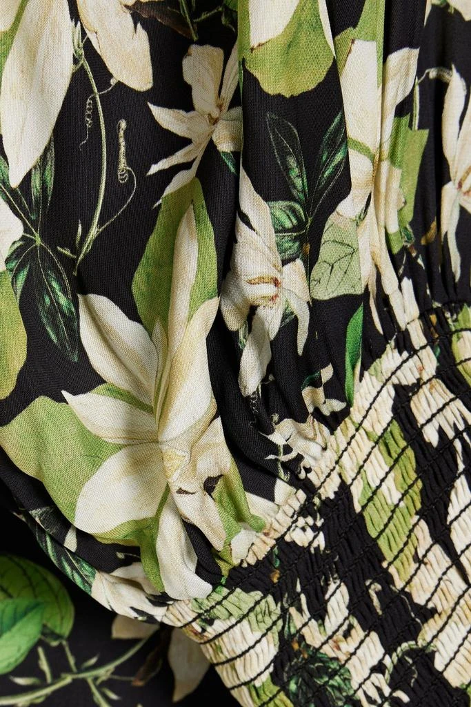 Alice + Olivia Julius floral-print satin-twill blouse 4