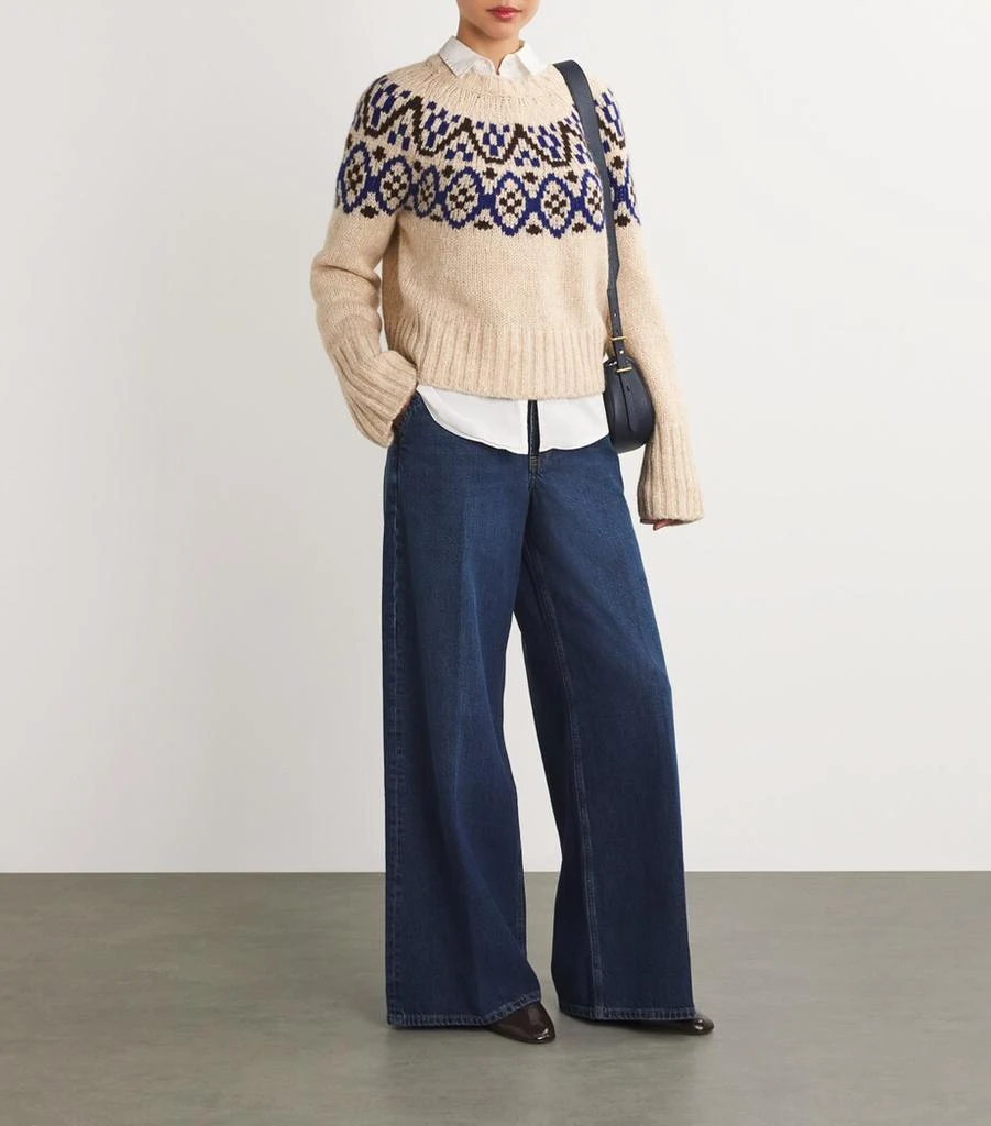 ME+EM Alpaca Wool-Cotton Fair Isle Sweater 2