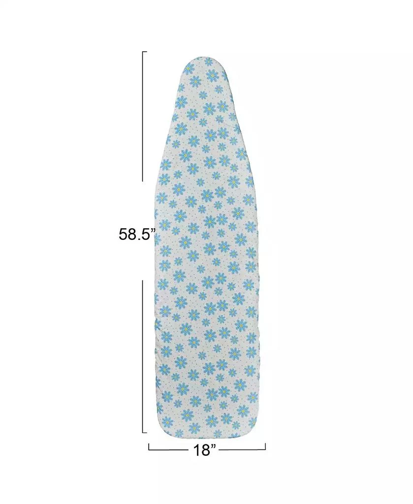 Household Essentials Deluxe Ironing Board Replacement Pad and Cover, Blue Floral Pattern 4