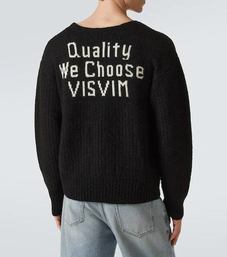 VisVim Logo wool and mohair-blend sweater 4