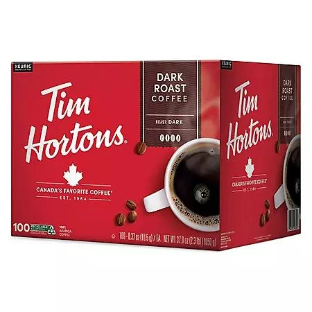 Tim Hortons Tim Hortons Premium K-Cup Coffee Pods, Dark Roast, 100 ct. 6