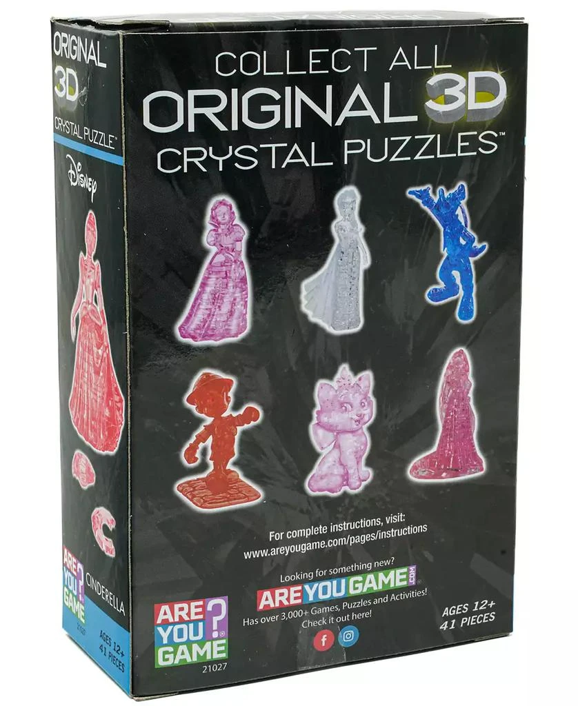 AreYouGame 3D Crystal Puzzle - Disney Cinderella, 41 Pieces 3