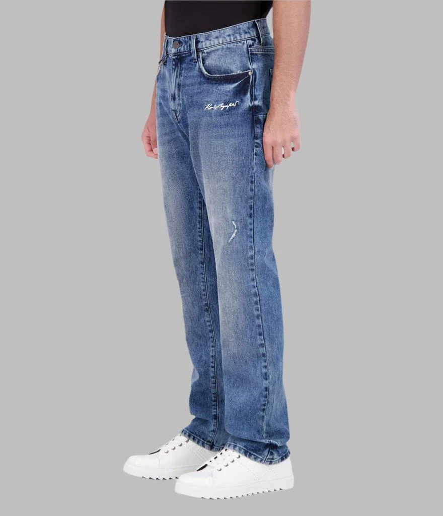 Karl Lagerfeld Paris 5 POCKET DENIM PANT WITH SIGNATURE LOGO 3