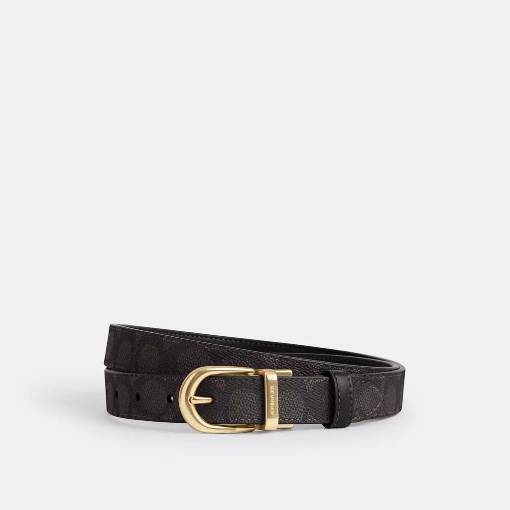 Coach Harness Buckle Cut To Size Reversible Belt, 25 Mm