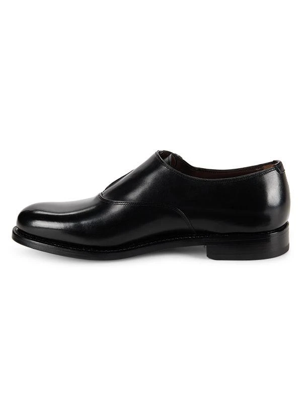 Salvatore Ferragamo Liborio Leather Monk Strap Shoes 4