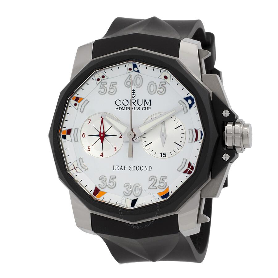 Corum Admiral Cup Chronograph Automatic White Dial Men's Watch A895/04302