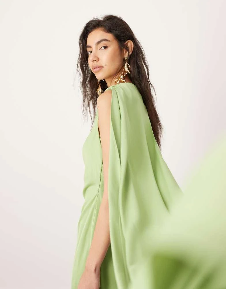 Shop ASOS EDITION satin drape detail maxi dress with ruched waist in sage on Sale at BeyondStyle Get 65% Off ASOS EDITION satin drape detail maxi dress with ruched waist in Shop ASOS EDITION satin drape detail maxi dress with ruched waist in sage on Sale at BeyondStyle Get 65% Off ASOS EDITION satin drape detail maxi dress with ruched waist in
