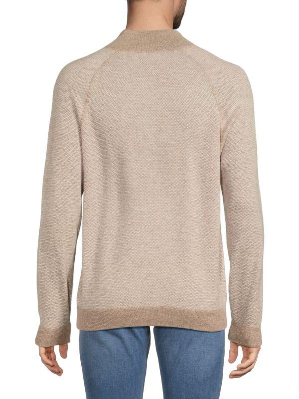 Magaschoni Cashmere Quarter Zip Pullover