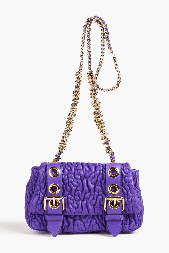Moschino Destroyed Chain Quilted Shoulder Bag - Shoulder