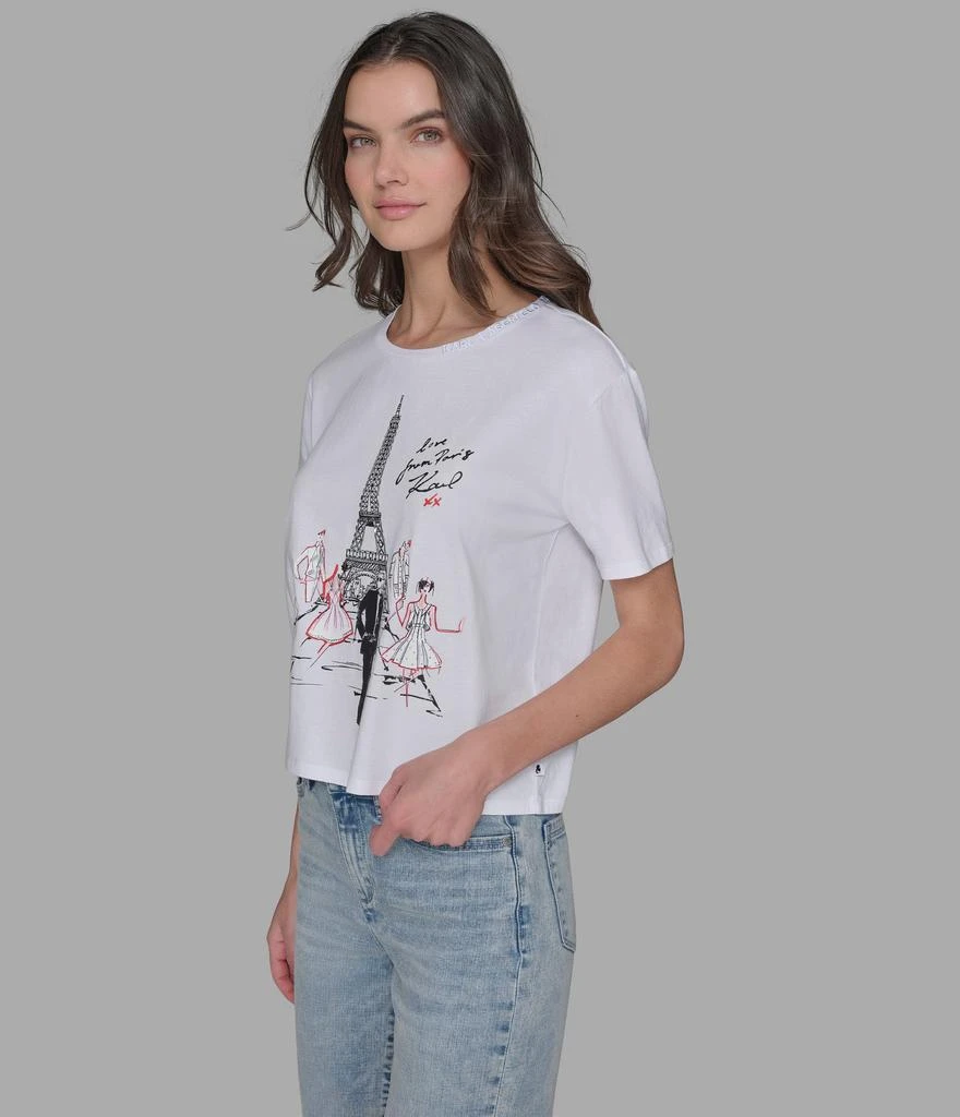 Karl Lagerfeld Paris KARL IN PARIS SKETCH LOGO TEE 5