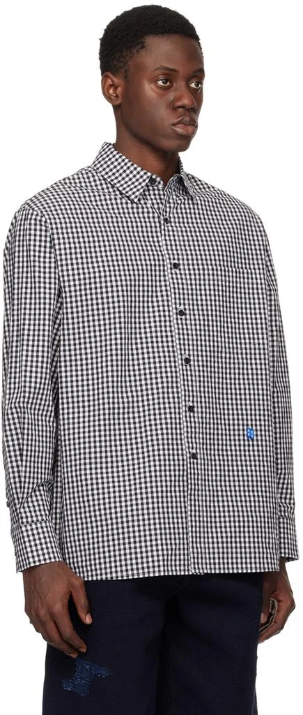 ADER error Black & White Significant Check Shirt 2