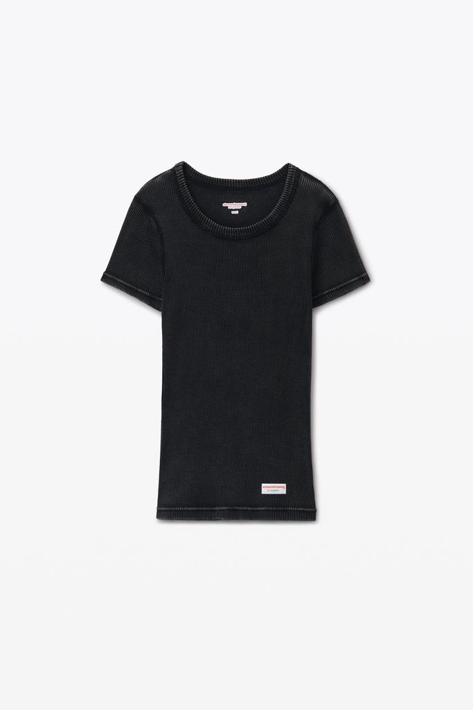 Alexander Wang short-sleeve tee in ribbed cotton