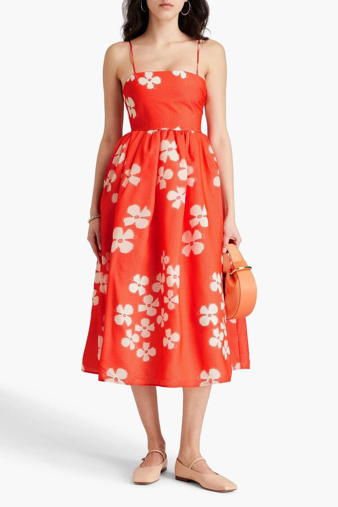 Stine Goya Yanina floral-jacquard midi dress