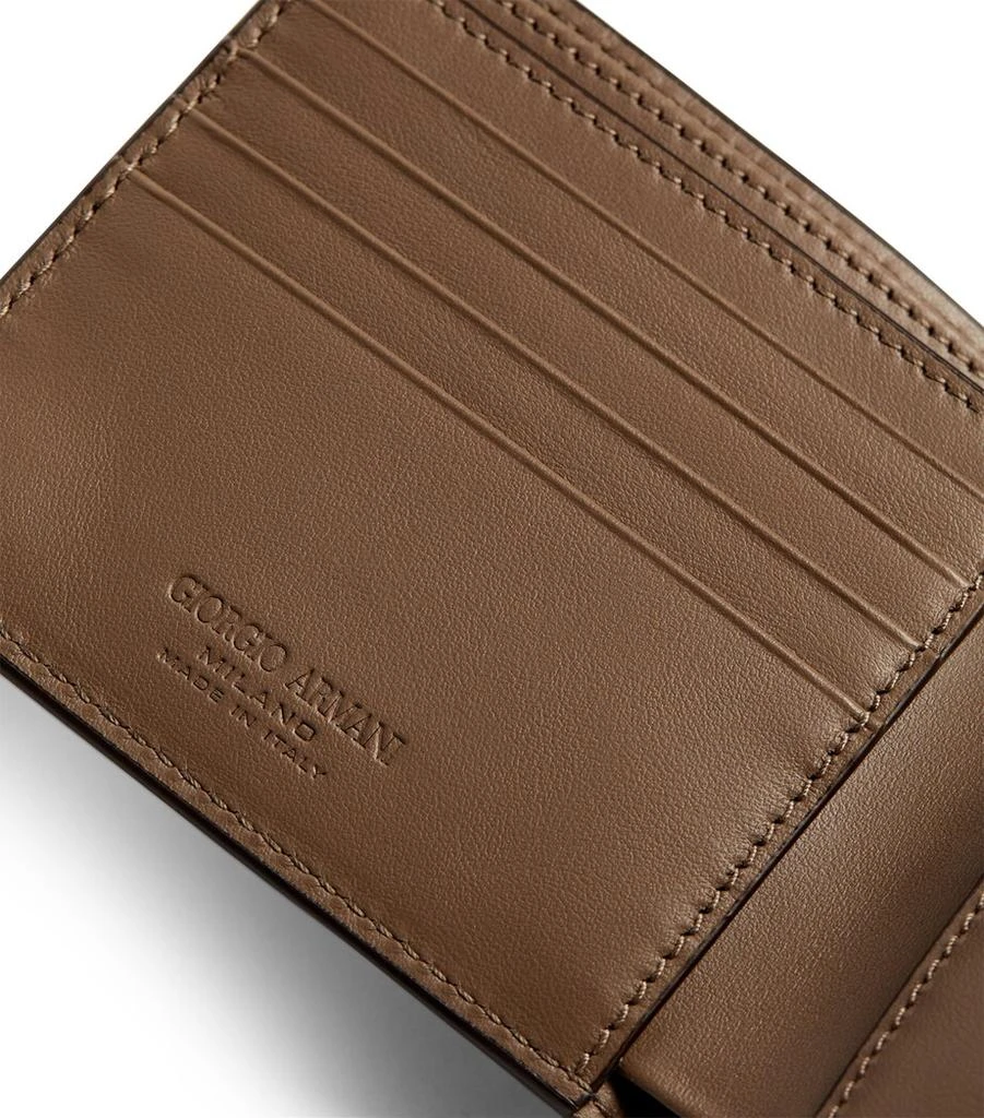 Giorgio Armani Leather Wave-Embossed Bifold Wallet 4
