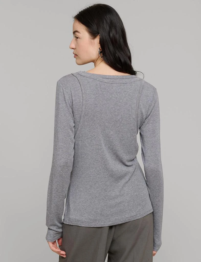 Pixie Market Grey Double Layered Tank Top 6