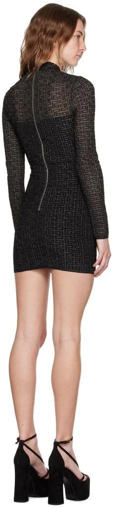 Balmain Black PB Labyrinth Minidress 3