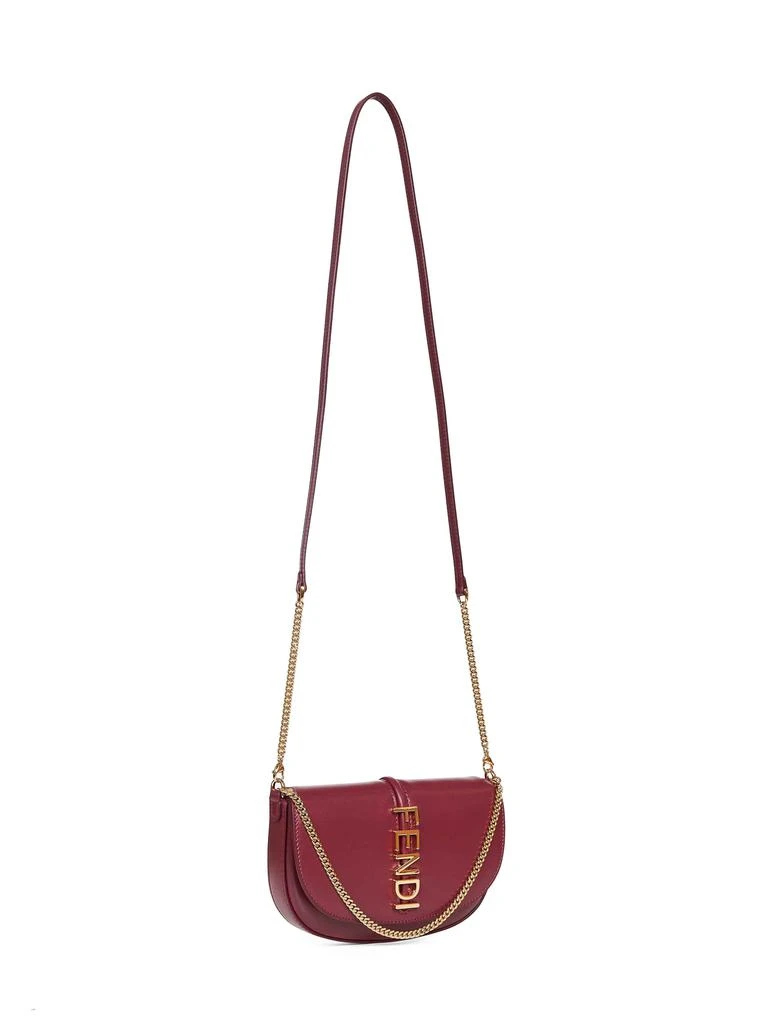 Fendi FENDI | Burgundy Fendigraphy Wallet on Chain wallet | Women | PZ 2
