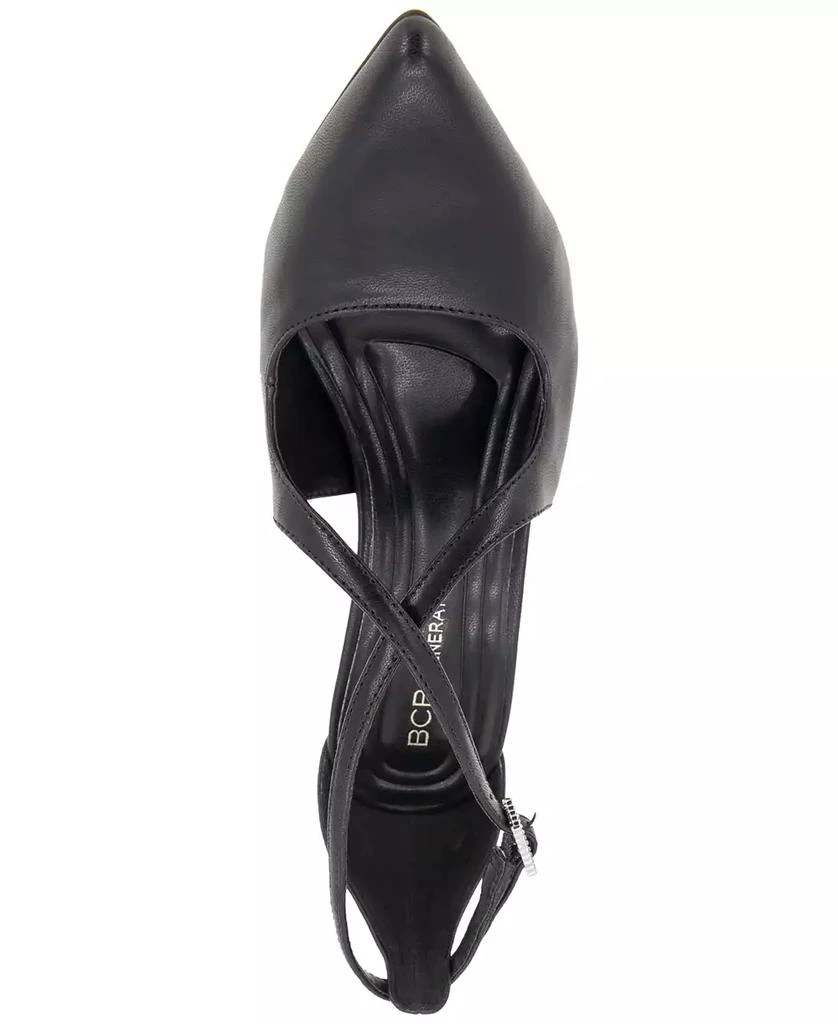 BCBG Women's Bromi Criss-Cross Strappy Pumps 6