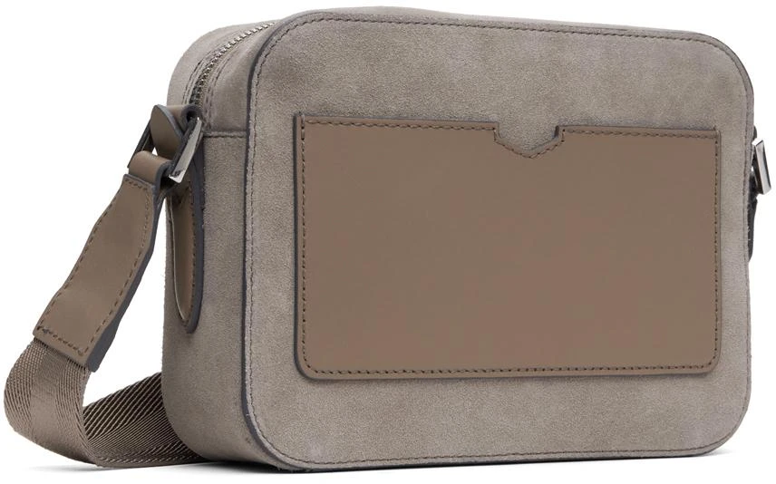 Hugo Boss Taupe Suede Bag 3