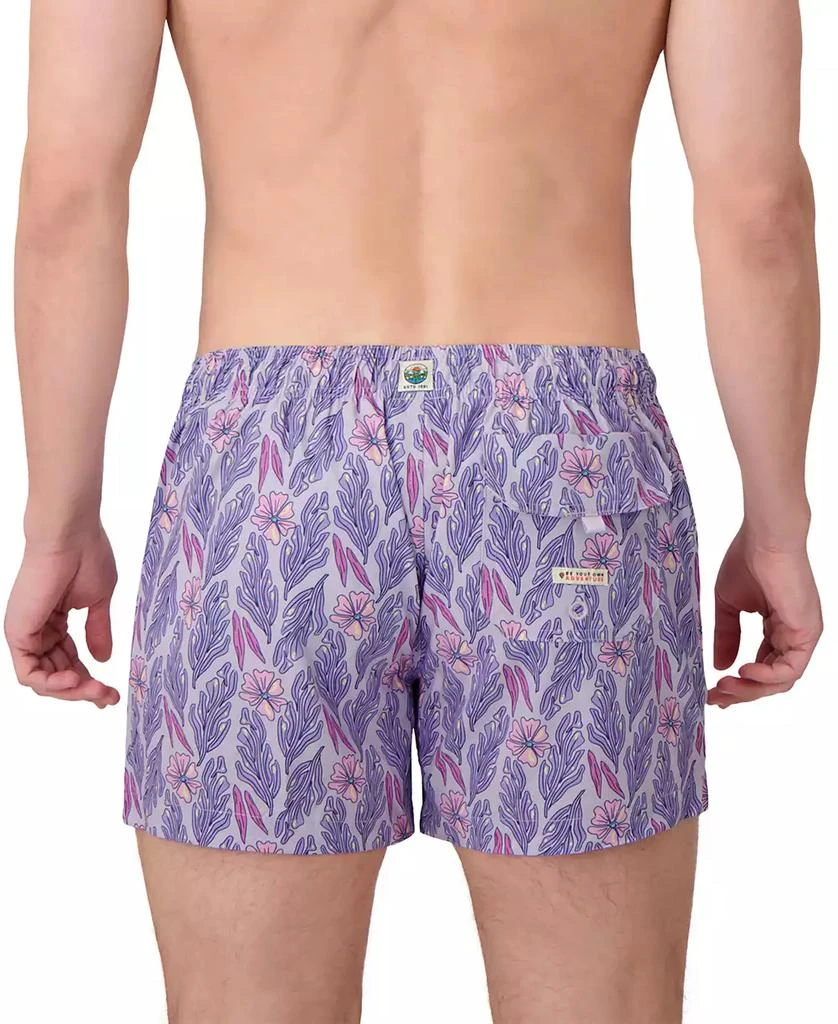 Sunset and Vines Men's Floral Woven Swim Trunks 3