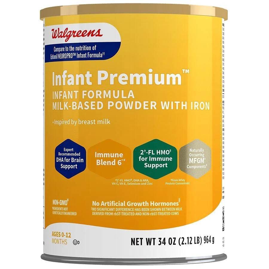 Walgreens Infant Premium Baby Formula Milk-Based Powder with Iron 1