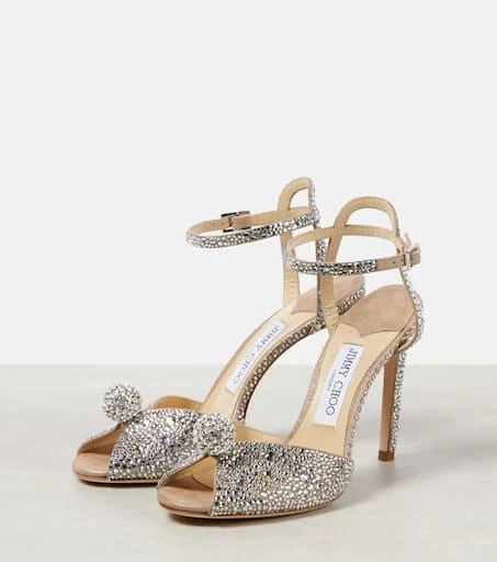 Jimmy Choo Sacora 100 crystal-embellished sandals 5