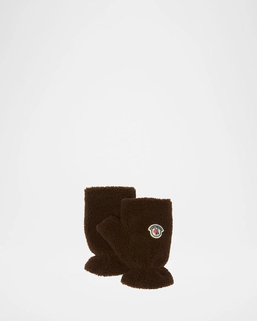 Moncler Men
s Boucle Logo Finglerless Mittens