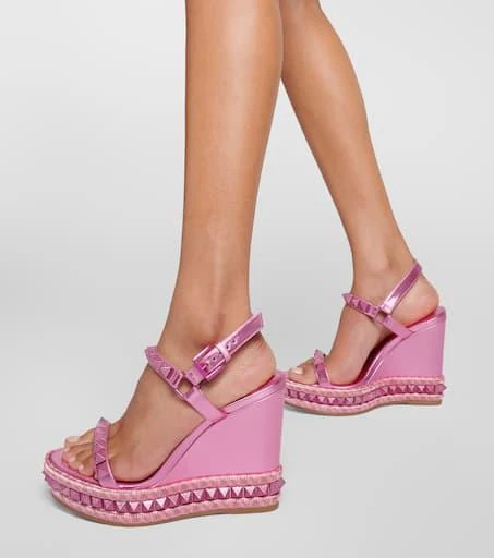 Christian Louboutin Pyraclou 110 leather espadrilles 4