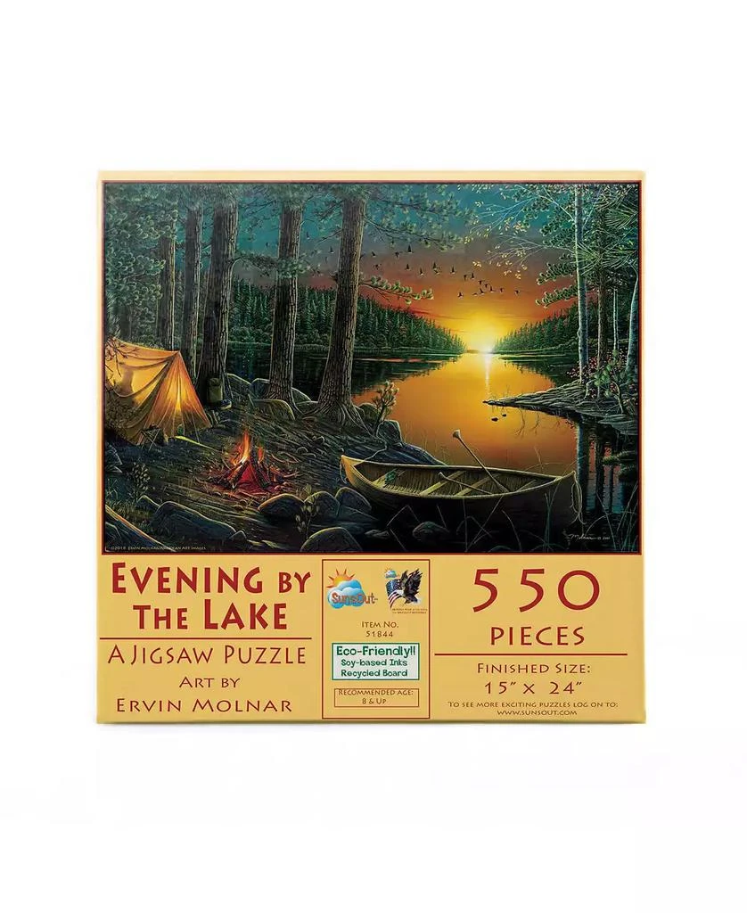 SunsOut Evening by the Lake 550 piece Jigsaw Puzzle for Adults 2
