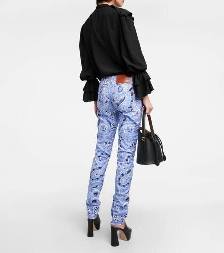 ETRO High-rise printed skinny jeans 3
