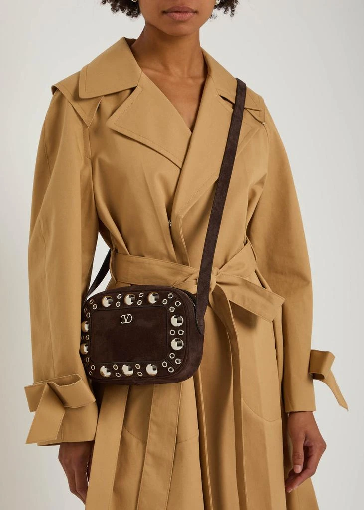 Valentino Nellcôte studded suede cross-body bag 5