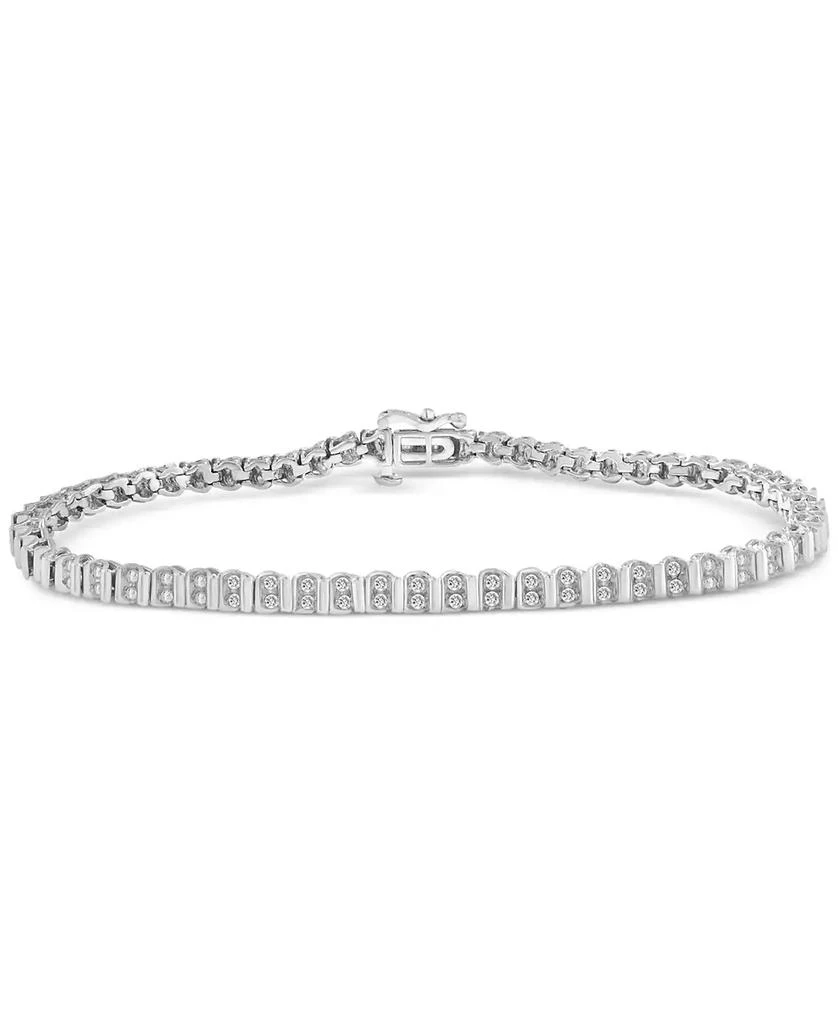 Macy
s Diamond Bracelet (1 ct. t.w.) in 14k White Gold or 14k Yellow Gold, Exclusively at Macy
s