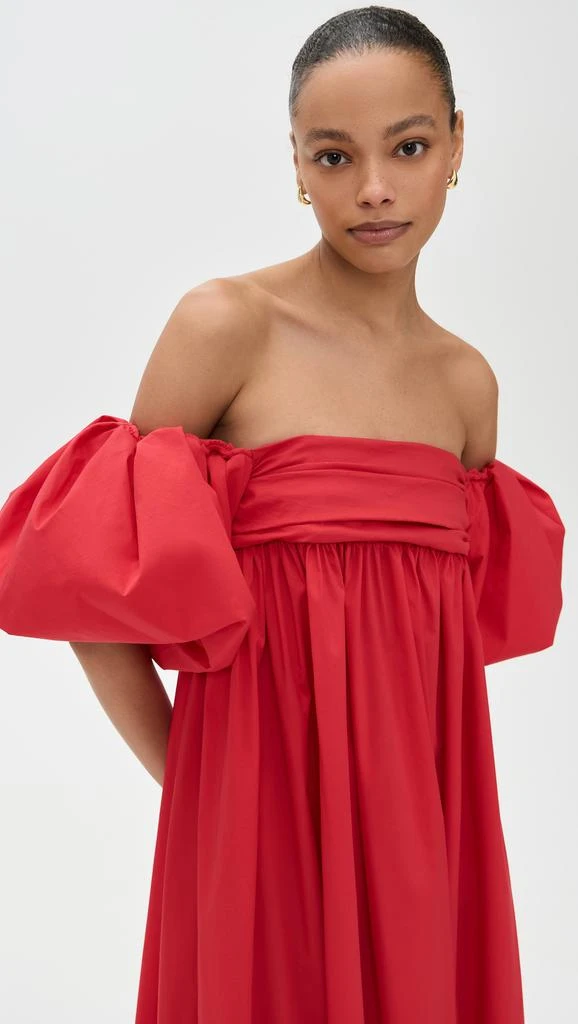 CAROLINE CONSTAS Emilia Ruched Empire Maxi Dress 4