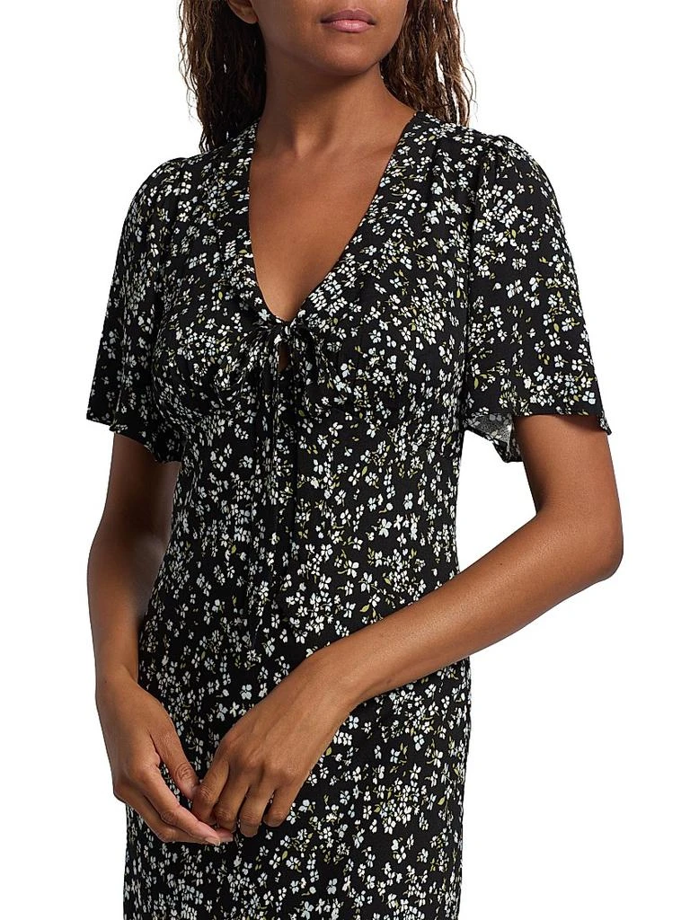 Reformation Tyra Floral Short Sleeve Midi Dress in Colette at Nordstrom, Size 10