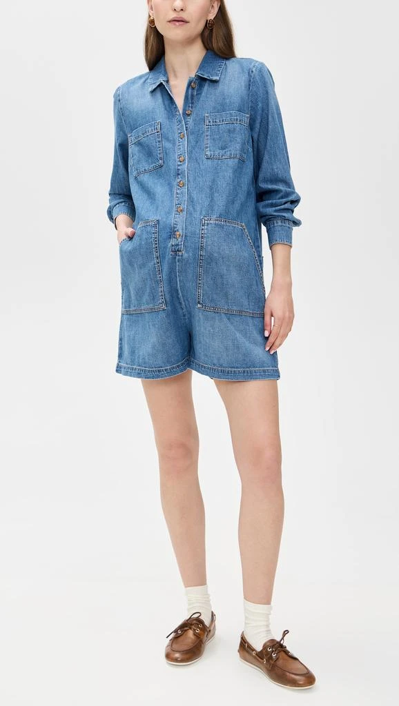 HATCH The Denim Utility Romper 4