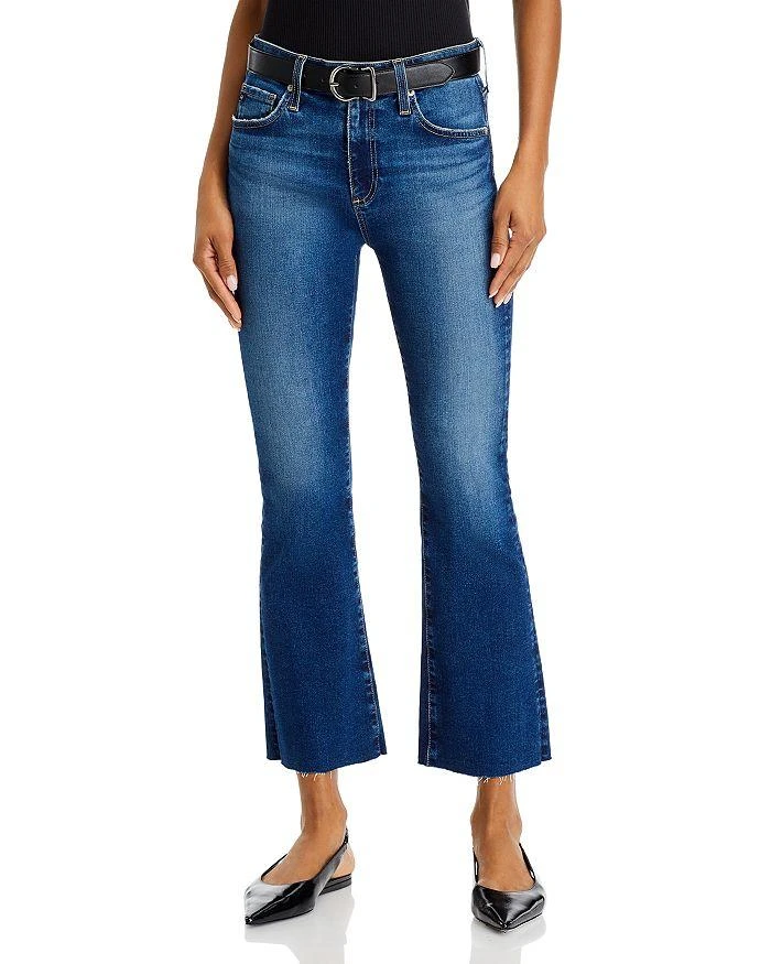 AG Farrah Mid Rise Bootcut Crop Jeans in Forgotten 1