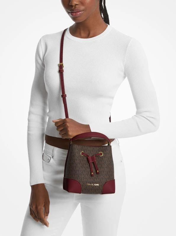 Michael Kors Mercer Small Logo Bucket Bag 3