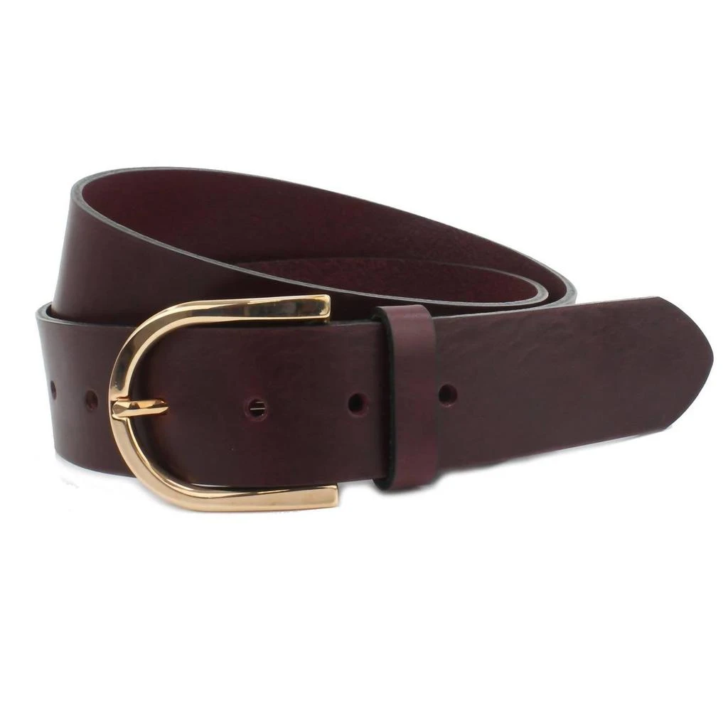 British Belt Co. British Belt Co. - Women's Oxblood Leather Belt 1