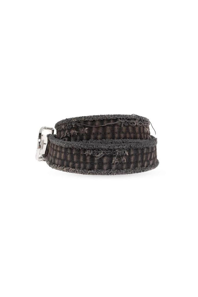 Diesel Diesel Oval D Logo B-1Dr Strass Distressed Belt 2