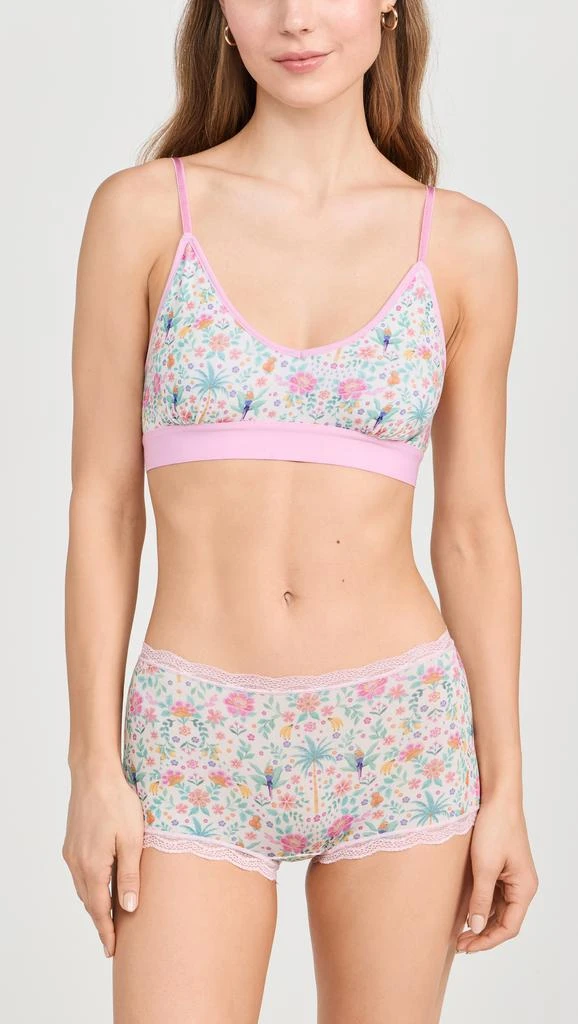 Stripe  Stare T-Shirt Bra & Hipster Set 1