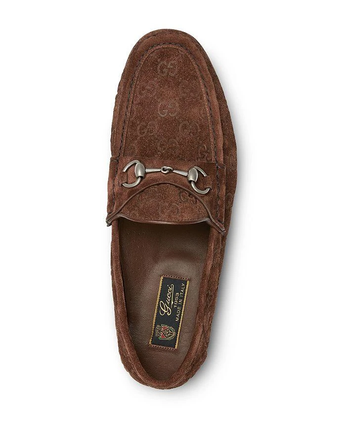 Gucci Men's Luxury Suede GG Horsebit Loafers 3