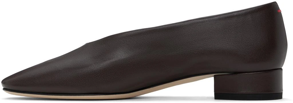 AEYDE Brown Delia Leather Ballerina Flats 3
