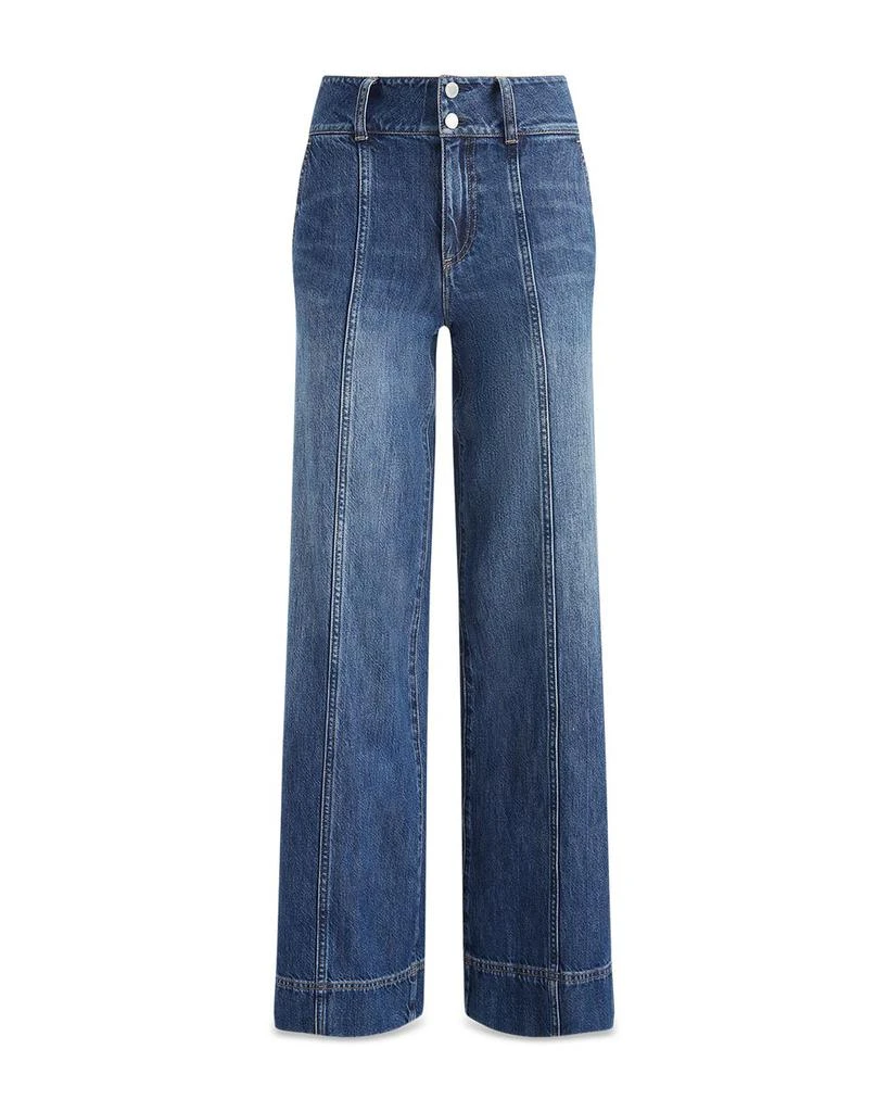 Alice + Olivia Mame High Rise Wide Leg Jeans in Denim Vintage 6