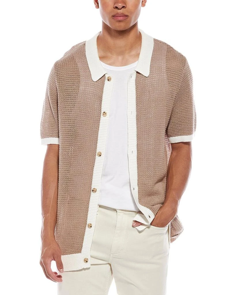 Onia Linen Button-Up Sweater 1