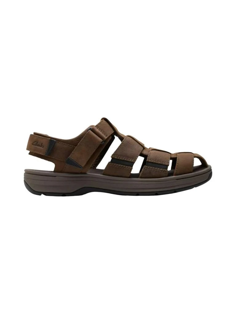 Clarks Men
s Saltway Cove Sandal In Dark Brown