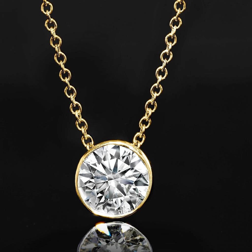 Ross-Simons Bezel-Set Lab-Grown Diamond Necklace in 14kt Yellow Gold 3