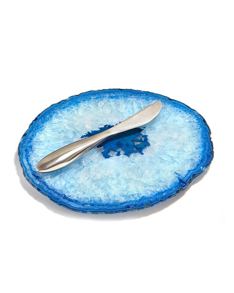ANNA New York Ita Blue Cheese Plate & Forma Spreader 1